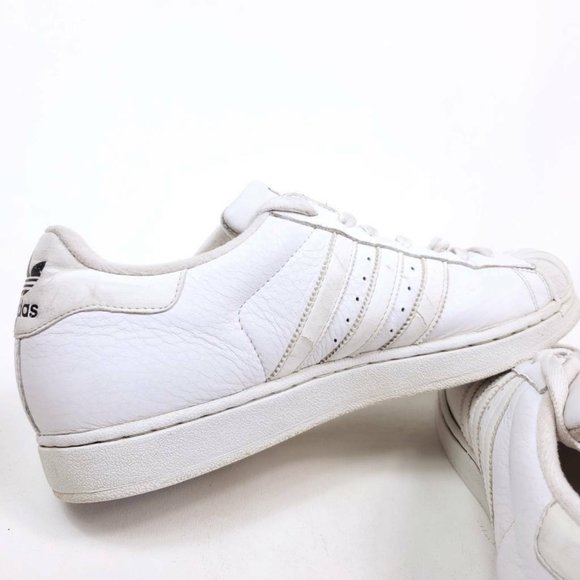 Adidas Originals Mens 10.5 Shoes White Shell Top 2003 Retro Sneakers Leather - Picture 9 of 10